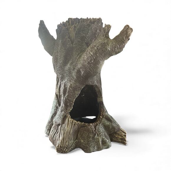 Resin Hollow Tree Trunk Log Aquarium Decorations Ornament Fish House Medium - Picture 1 of 6